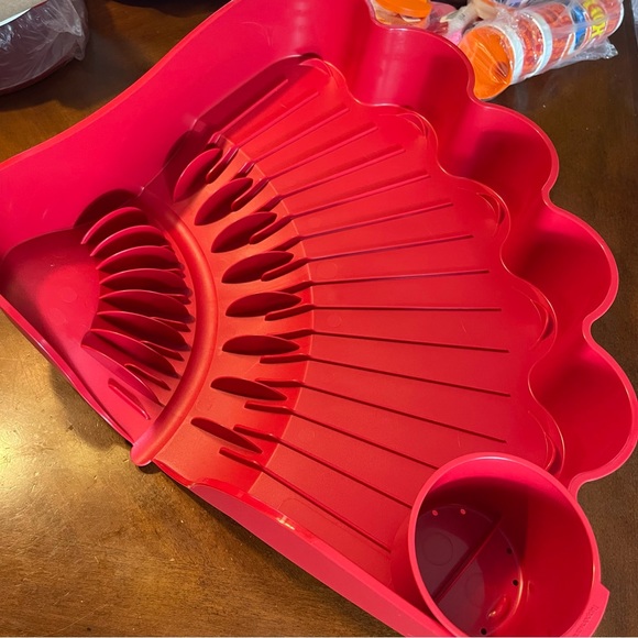 Tupperware Dish Drainer Red - Picture 5 of 7